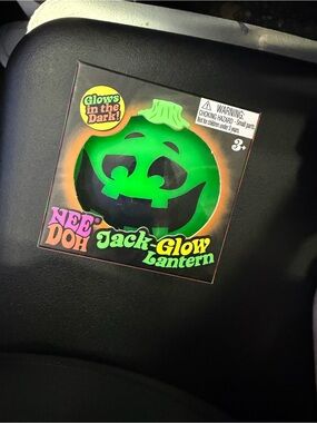 Nee Doh Jack-Glow Lantern Kids Halloween Accessory - Green Glow